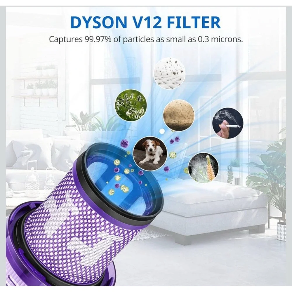V12 Filter Replacements for Dyson V12 Detect Slim